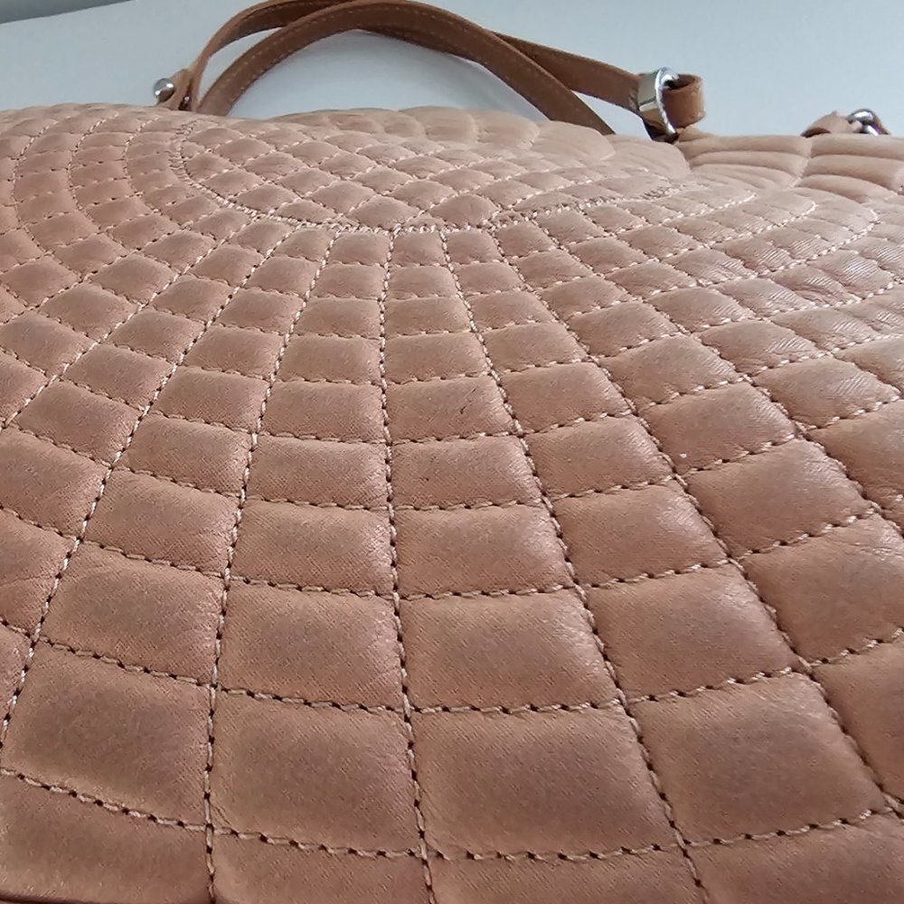 CHANEL -Spiral Sea Tote Quilted Iridescent Calfskin Bag! -AUTHENTIC! - Picture 11 of 16